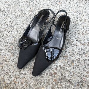 Black Slingback Women's Shoes